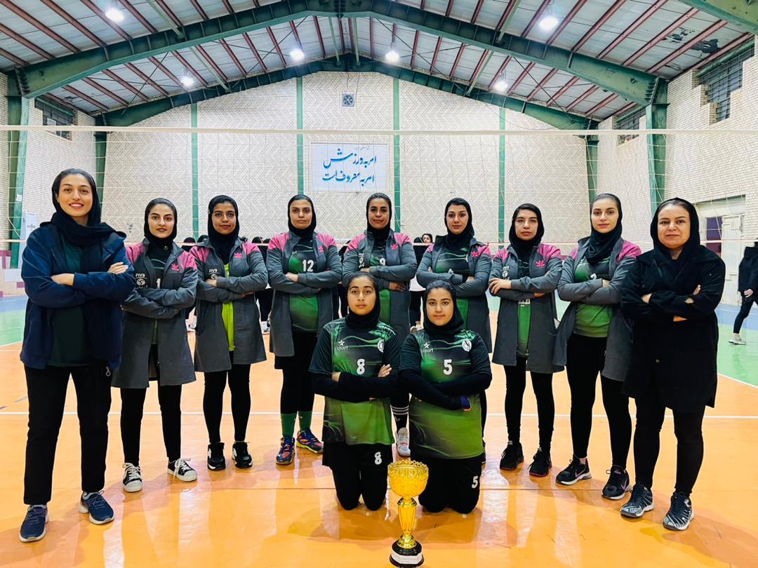 قهرمانی تیم والیبال بانوان آوا فیشور در مسابقات چند جانبه جام فجر شهرستان جویم